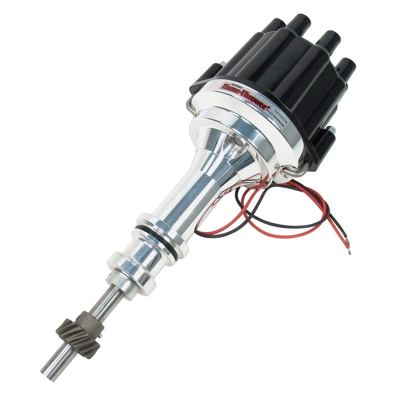 Pertronix D231800 Flame-Thrower Plug and Play Black Cap Marine Billet Electronic Distributor with Ignitor II Technology with Black Cap for Ford 351W - Image 3