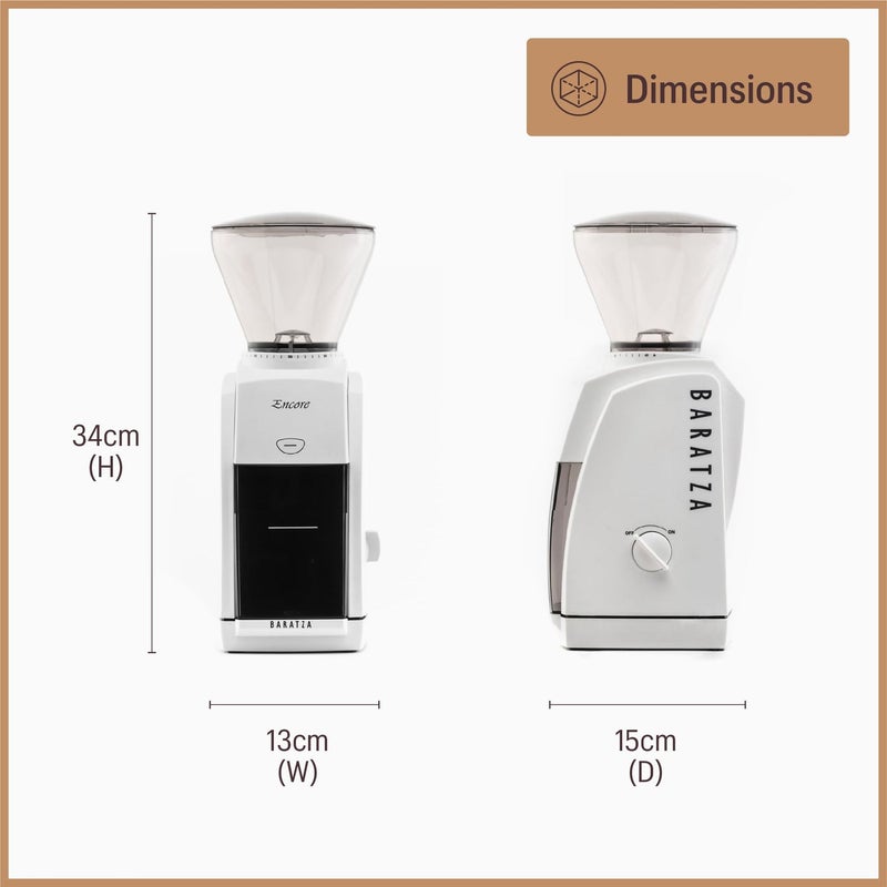 MIBRU Baratza Encore Coffee Grinder ZCG485BLK, Black - Image 2
