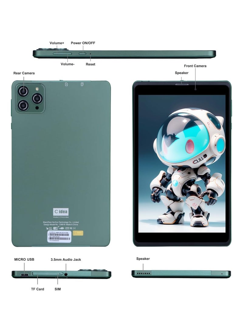 REBENUO Full HD 8-Inch Android Tablet | SIM Slot | 5G LTE | 8000mAh Battery | Dual Camera + GPS(Red) - Image 5