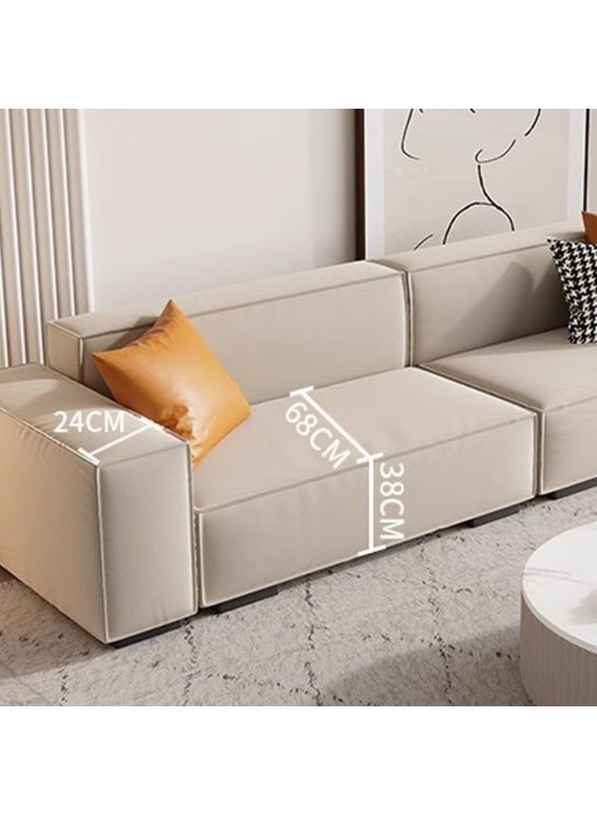 Poppins Home Poppins HOME Contemporary Sectional Sofa, 3-Seater (White)  - Image 3