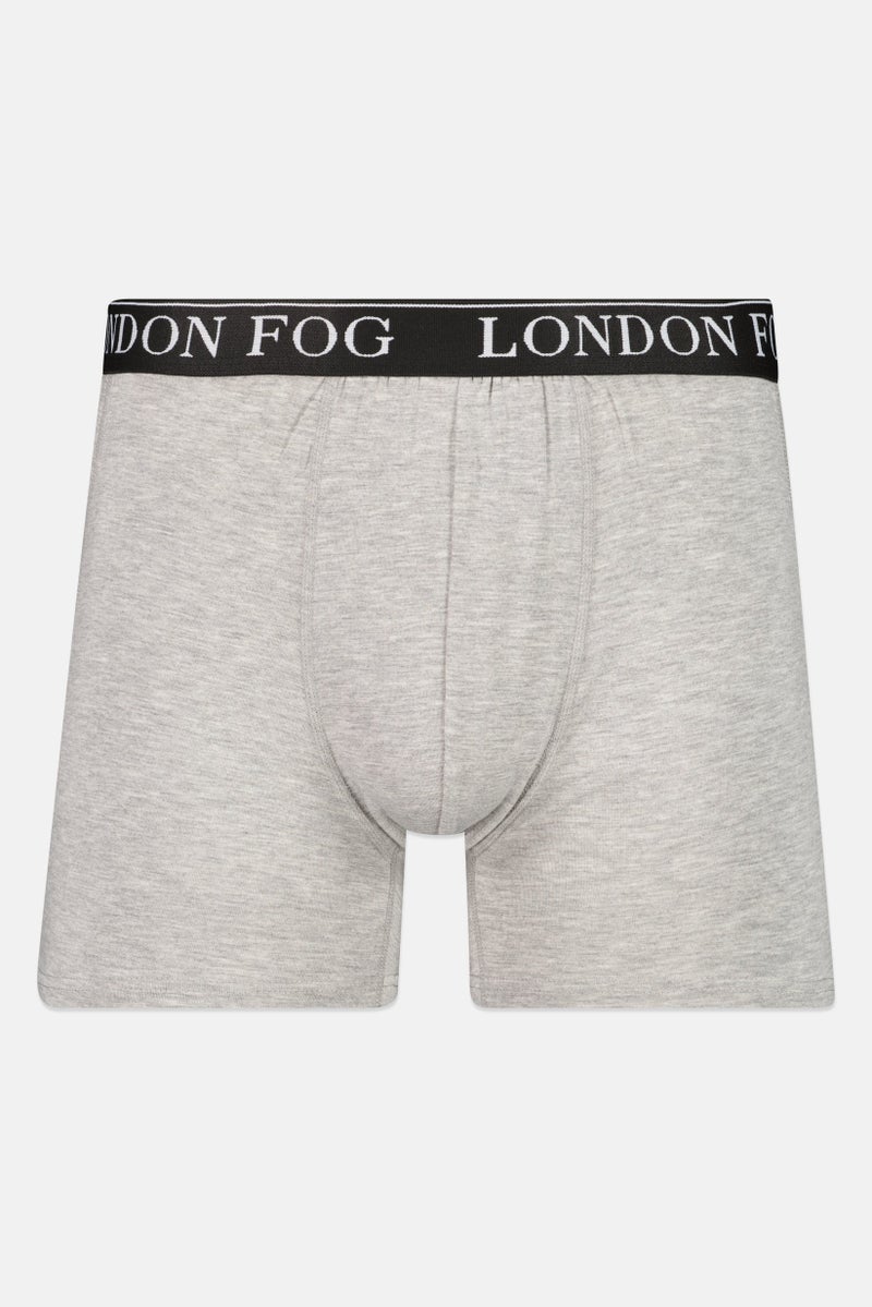 London Fog Men 2 Piece Brand Logo Boxer Briefs, Multicolor - Image 4