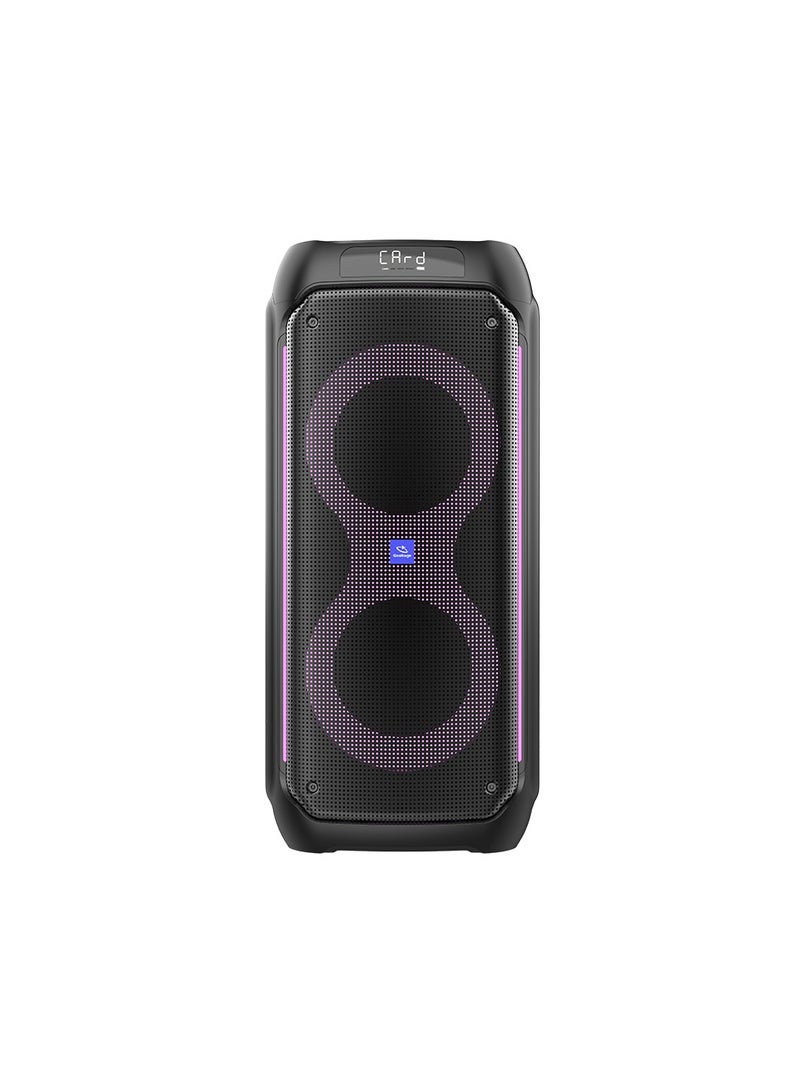 Goaltage PowerBeat Party Speaker including Remote Control and Wireless Microphone with High-Power Wireless Bluetooth Connection - Image 1