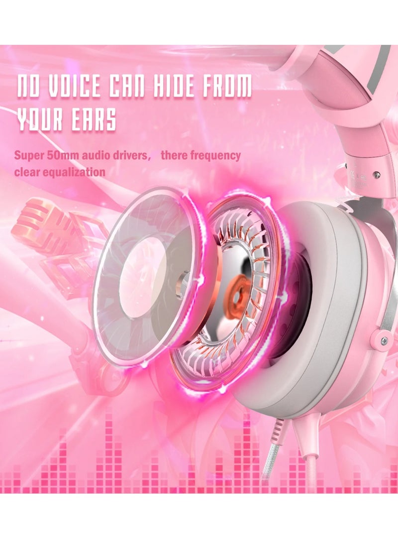 Cat Ear Wired Stereo Gaming Headset - Image 2