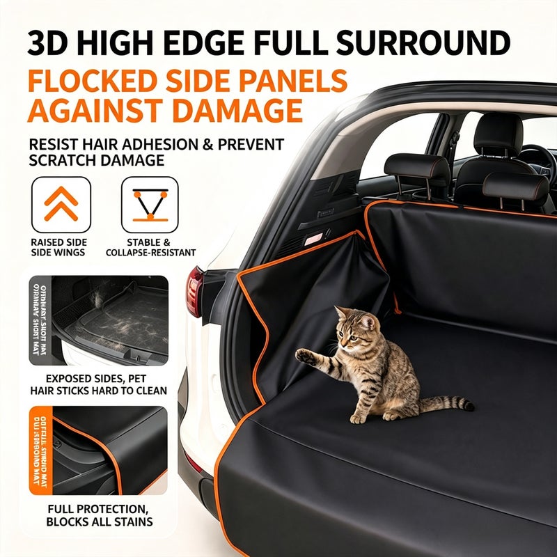 Waterproof Car Trunk Pet Mat, Large Backseat Cover - Image 2