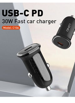 LDNIO 30W Car charger USB PD Super Fast Car charger Black  - Image 2