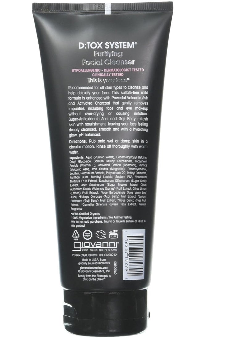 Giovane - Giovanni D:Tox System Purifying Facial Cleanser for Unisex, All Skin Types, 7 oz (Pack of 1) - Image 1