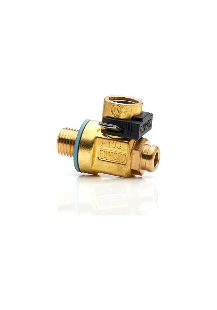 FUMOTO F137S S-Series Large Body Valve with Short Nipple and LC-10 Lever Clip for 12mm-1.75 - Image 2