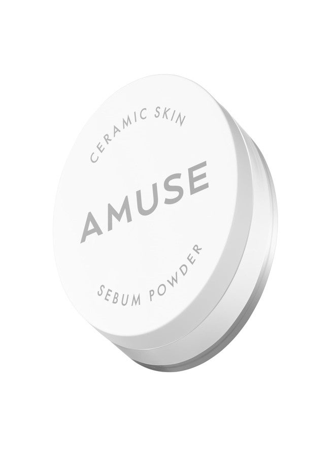 AMUSE SEOUL NEW Ceramic Skin Sebam Powder 2 Colors (Clear/Violet)】 Amuse Nosebum Pores & Sebum Cover Texture Cover Smooth Skin Adhesion Base Makeup Finish Powder Korean Cosmetics Vegan Wonyon - Image 3