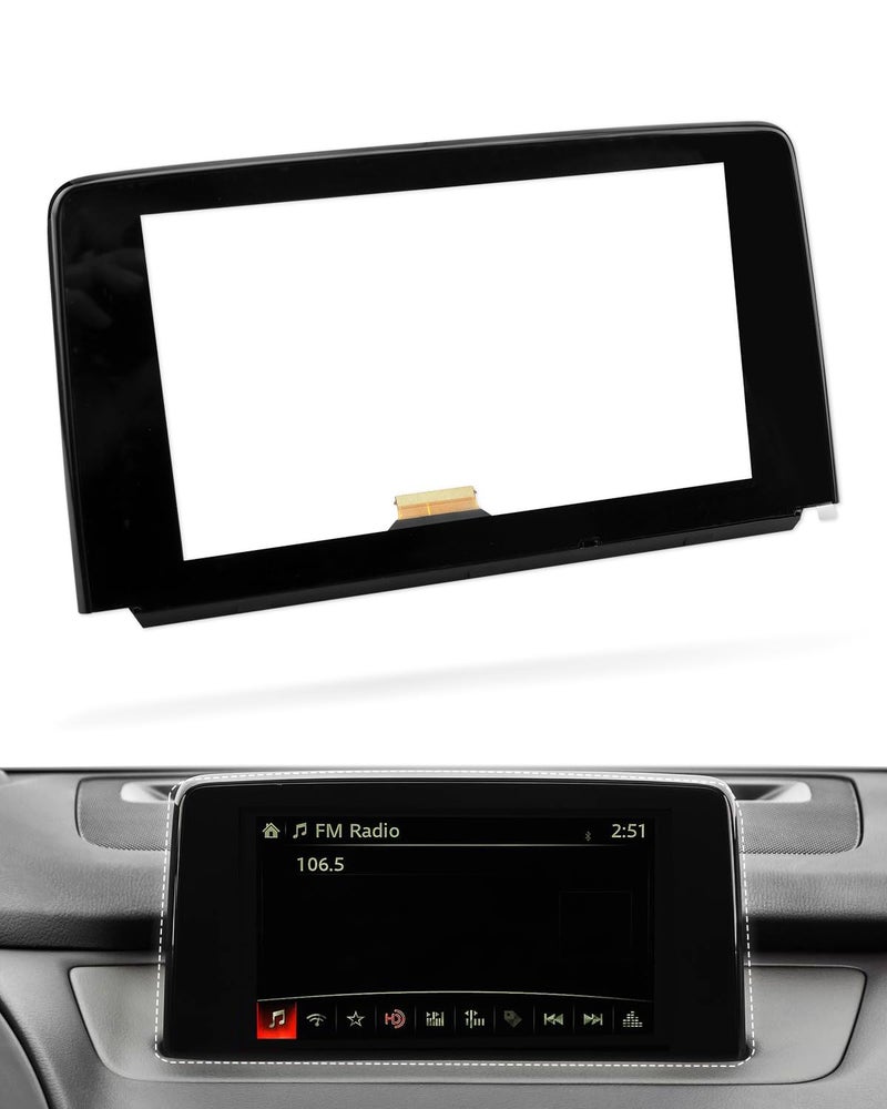 JUQAFY TK49-611J0 Touch Screen Glass 8", TK49-611JA Digitizer LCD Monitor Fit for Mazda CX9/CX-9 2016-2019 Replaces TK49-61-1J0a TK49-611J0-B - Image 1