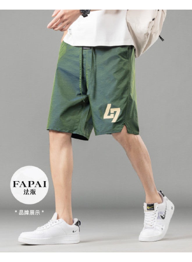 Fapai Men's Casual Shorts Loose Breathable Sports Personality Five-point Daily Versatile Shorts Men - Image 1