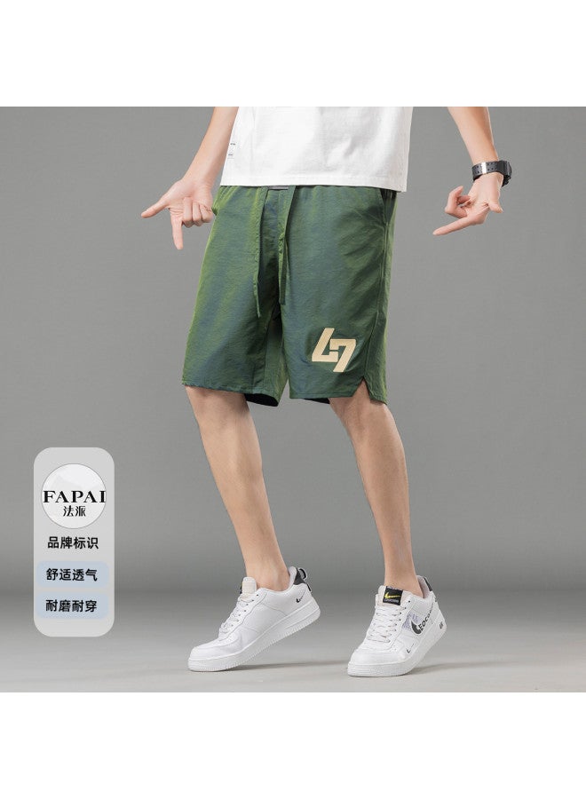 Fapai Men's Casual Shorts Loose Breathable Sports Personality Five-point Daily Versatile Shorts Men - Image 2