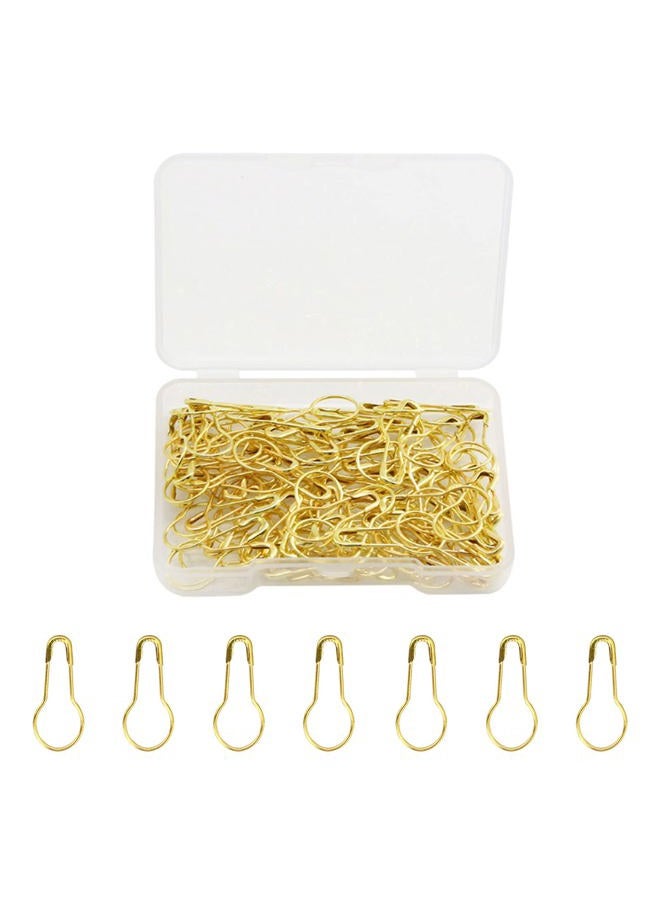 keepsweat Gold Safety Pins,120 Pcs Small Bulb Safety Pins,Stitch Markers for Knitting 22mm/0.87inch Gourd Mini Safety Pins for Clothes Tag Sewing Quilting DIY Craft Home Accessories - Image 1