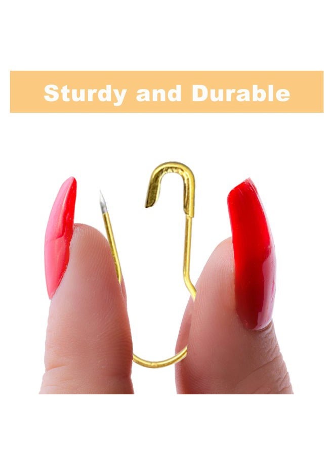 keepsweat Gold Safety Pins,120 Pcs Small Bulb Safety Pins,Stitch Markers for Knitting 22mm/0.87inch Gourd Mini Safety Pins for Clothes Tag Sewing Quilting DIY Craft Home Accessories - Image 3