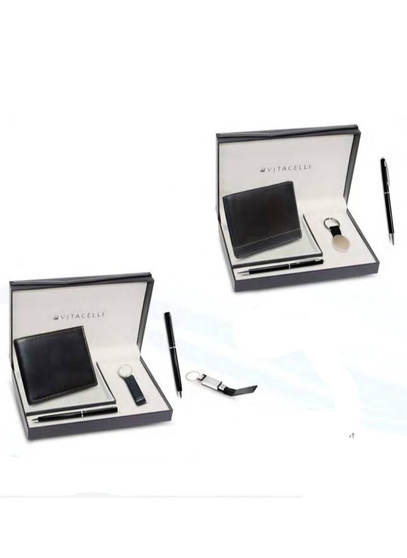 Vitacelli - Luxury Magnetic Gift Box, Black Large Gift Box Folding Gift Boxes for Presents With Lid,Very Suitable for Festival, Birthday, Anniversary, etc (22cm x 4.5cm x 15cm) - Image 1