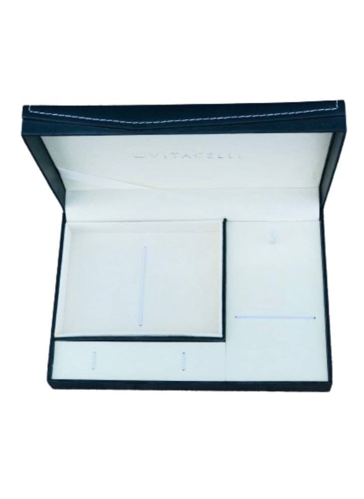 Vitacelli - Luxury Magnetic Gift Box, Black Large Gift Box Folding Gift Boxes for Presents With Lid,Very Suitable for Festival, Birthday, Anniversary, etc (22cm x 4.5cm x 15cm) - Image 1