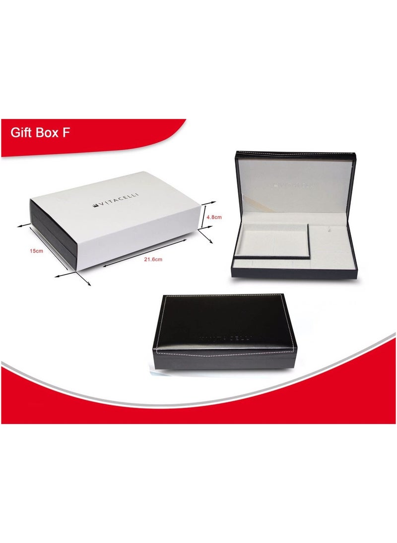 Vitacelli - Luxury Magnetic Gift Box, Black Large Gift Box Folding Gift Boxes for Presents With Lid,Very Suitable for Festival, Birthday, Anniversary, etc (22cm x 4.5cm x 15cm) - Image 1