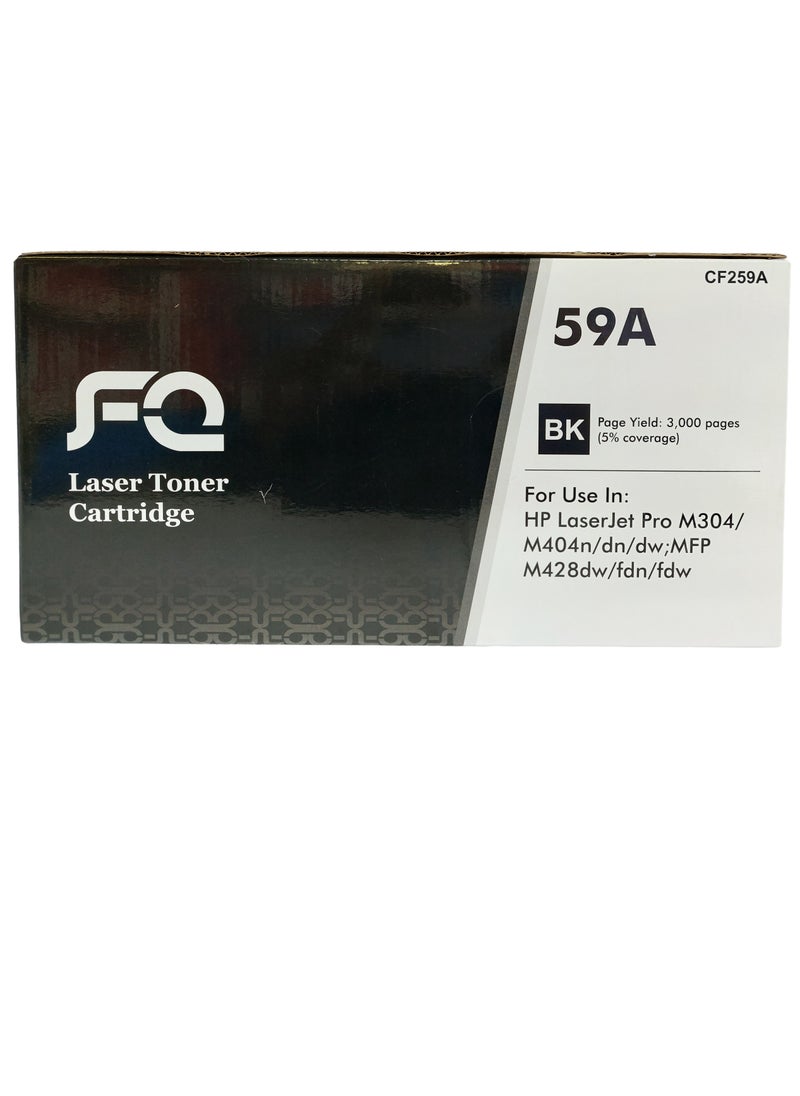 FQ Compatible Toner cartridge 59A CF259A Black ( With Chip ) Use with Hp Laserjet printers Pro M404n/M404dn/M404dw/MFP M428dw/M428fdn  - Image 1