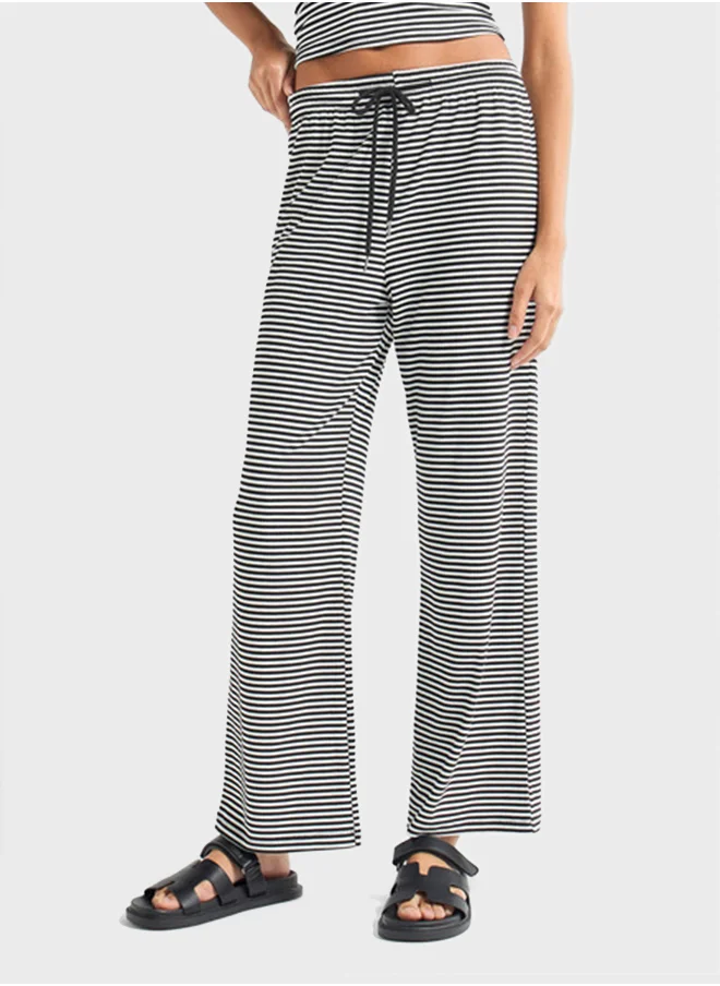 فاف Striped Flared Pants