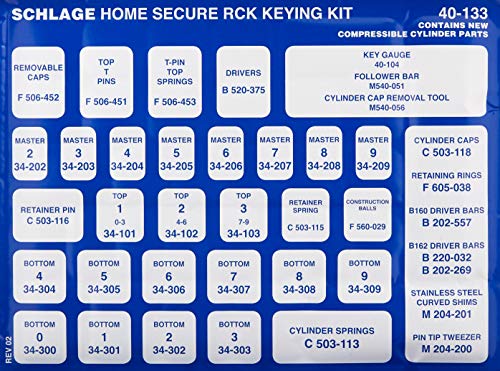 SCHLAGE 40-133 Commercial 40133 Home Secure Keying Kit - Image 4
