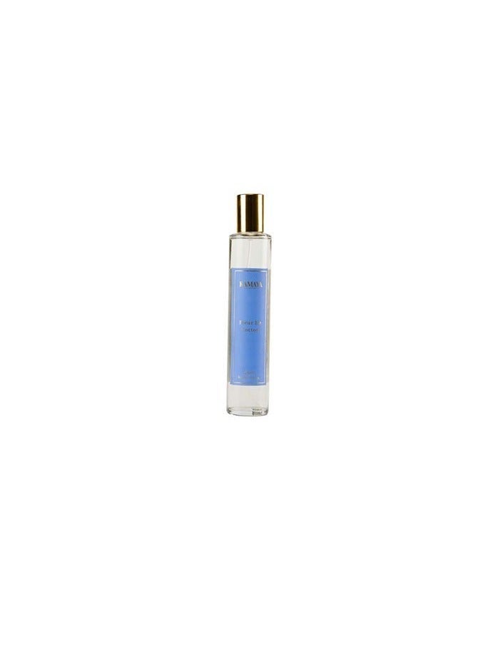 KAMAYA Iris Collection Room Spray 100ml | Long lasting Fresh cotton fragrance in clear bottle with gold lid - Image 2
