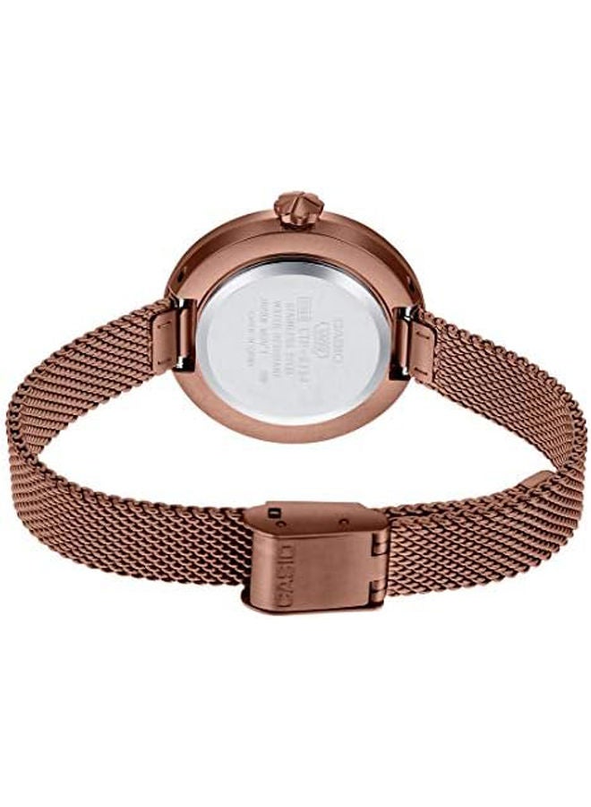 CASIO Stainless Steel Analog Watch LTP-E154MR-1ADF - Image 2