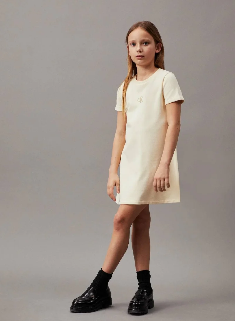 Calvin Klein Jeans Flared Terry Logo Dress