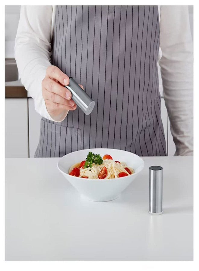 FROWWY Stainless Steel Salt & Pepper Shaker – Set of 2 | Kitchen & Dining Table Seasoning Dispenser | Modern, Durable & Easy-to-Use - Image 2