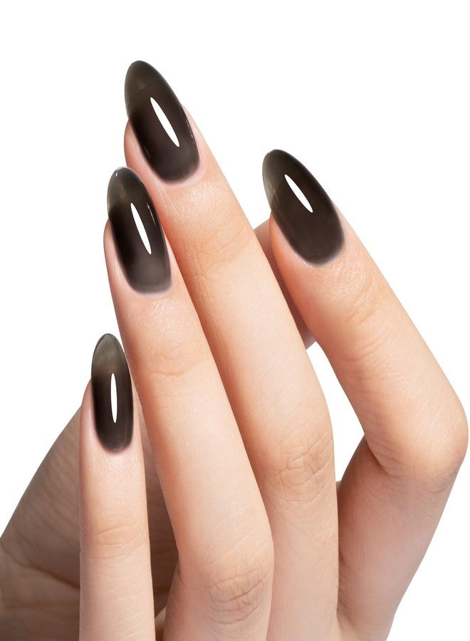 MAYCHAO 15ML Black Builder Strengthener Gel Nail Polish 7 in 1 for Nail Extension, Hard Gel Base Rhinestone for Nail Art Starter Manicure Home, 0.5 OZ-04 - Image 2