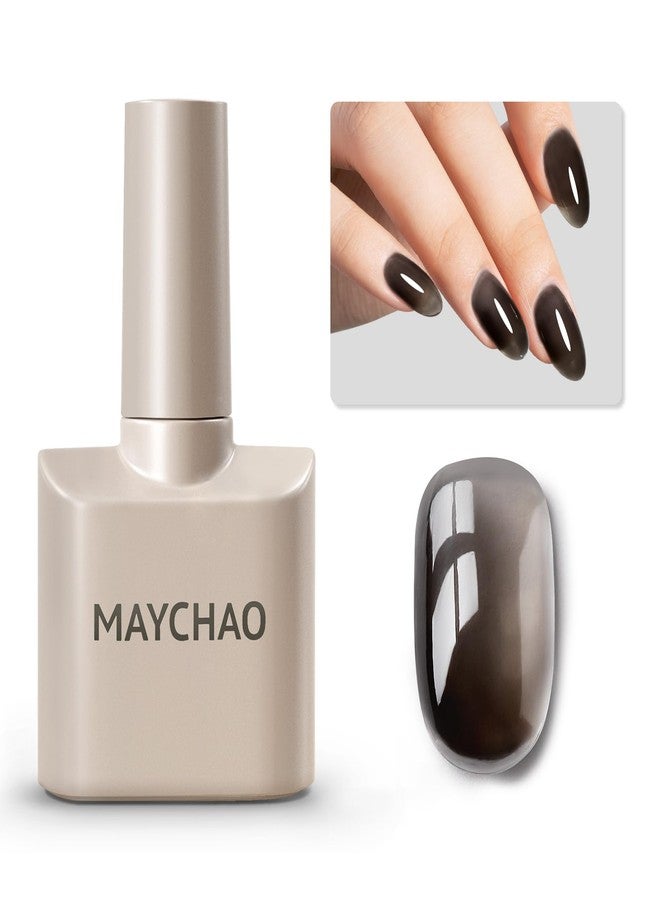 MAYCHAO 15ML Black Builder Strengthener Gel Nail Polish 7 in 1 for Nail Extension, Hard Gel Base Rhinestone for Nail Art Starter Manicure Home, 0.5 OZ-04 - Image 1