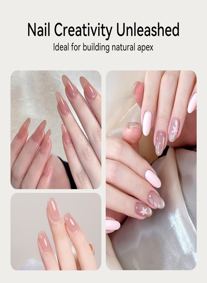 MAYCHAO 15ML Black Builder Strengthener Gel Nail Polish 7 in 1 for Nail Extension, Hard Gel Base Rhinestone for Nail Art Starter Manicure Home, 0.5 OZ-04 - Image 5