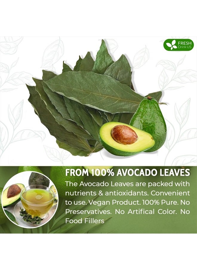FRESHDRINKUS Avocado Dried Leaves, 100% Natural & Pure form Avocado Leaves, 120 Leaves  - Image 2
