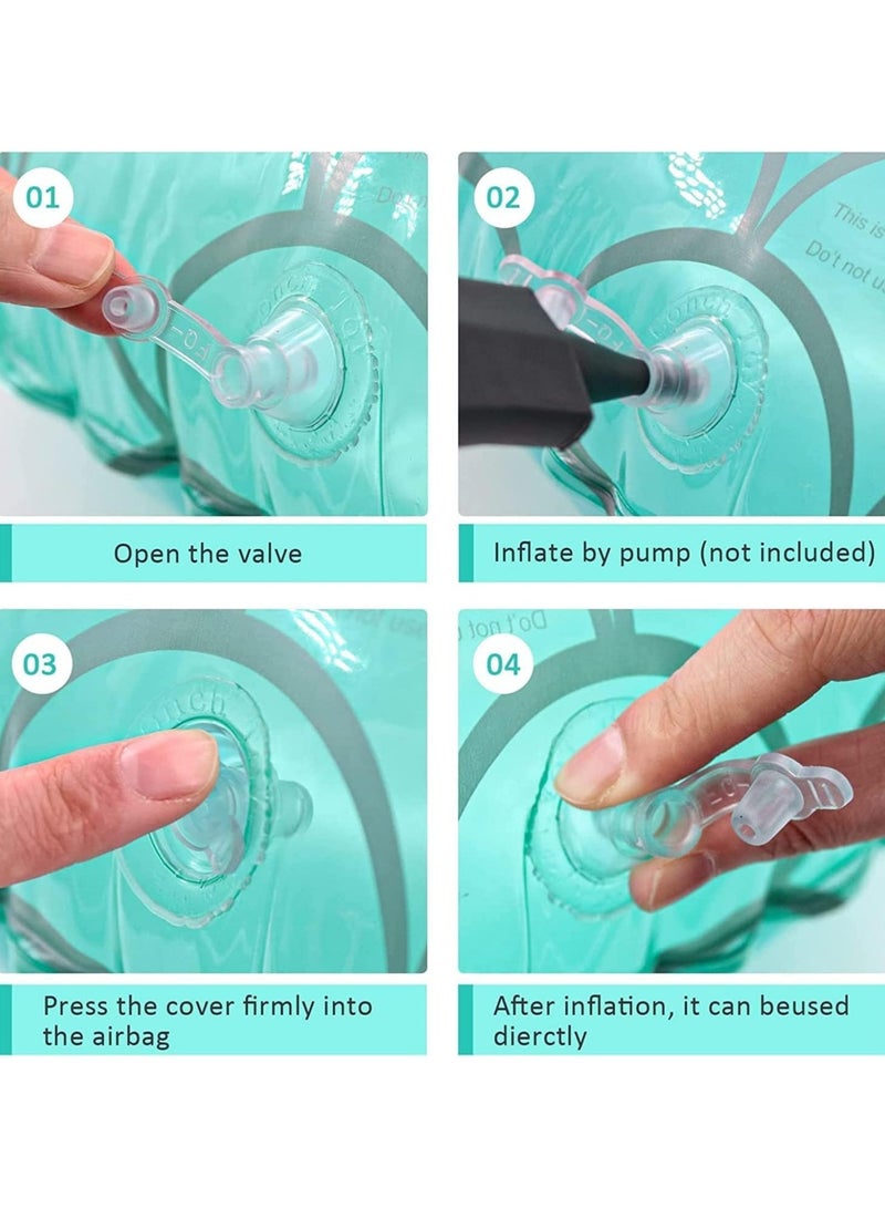 general Inflatable Swimming Ring, Water Party Summer Beach Pool Float Adults, Kids, Mermaid Tail Swimming Ring Tube Glitter Water Party - Image 5