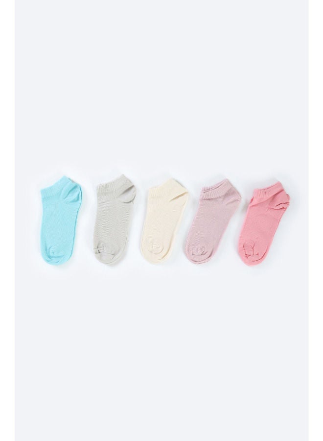 Carina Girly Cotton Socks - 5 Pairs - Image 2