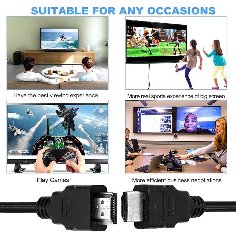 Storite 30cm High Speed Gold Plated HDMI Male to Male Cable for LED/LCD TV, PC Monitor, Setup Box - Image 4