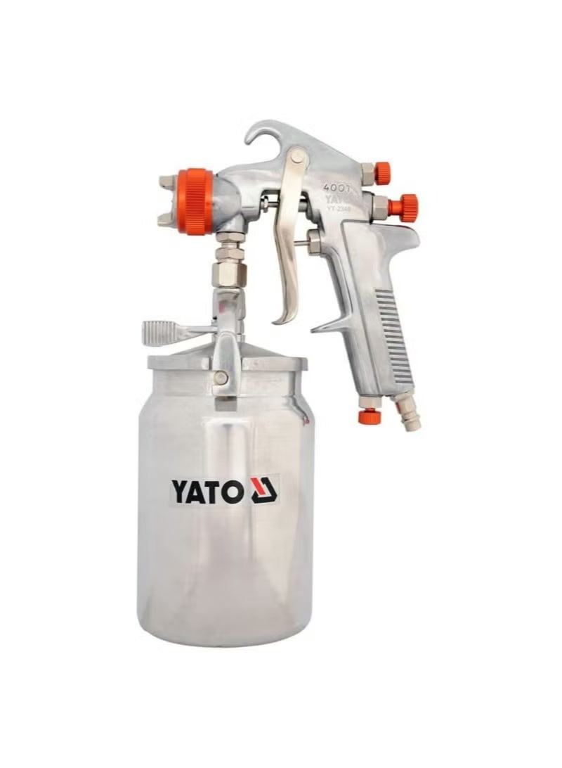 YATO Spray Gun with Metal Fluid Cup Dia1.8mm 1Ltr YT-2346