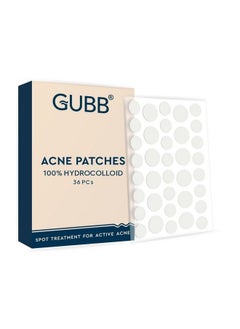 GUBB Acne Pimple Patches Invisible Facial Stickers Cover With 100% Hydrocolloid Pimple Patches For Face Acne Patches For Face (36 Pieces)  - Image 1