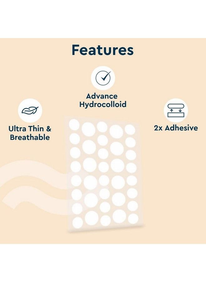 GUBB - Acne Pimple Patches Invisible Facial Stickers Cover With 100% Hydrocolloid Pimple Patches For Face Acne Patches For Face (36 Pieces) - Image 1