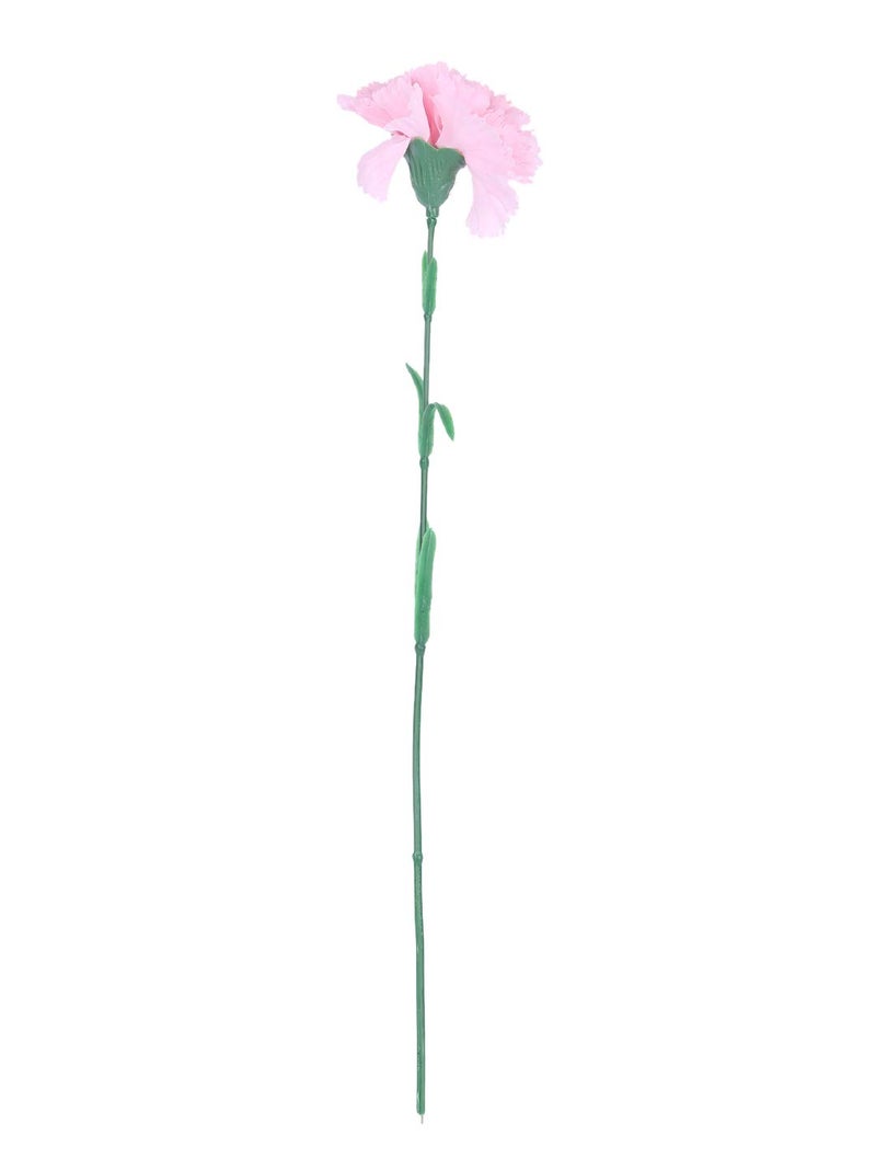 Fourwalls Artificial Synthetic Single Carnation Flower Stick 45 cm Tall Set of 20 LightPink - Image 3