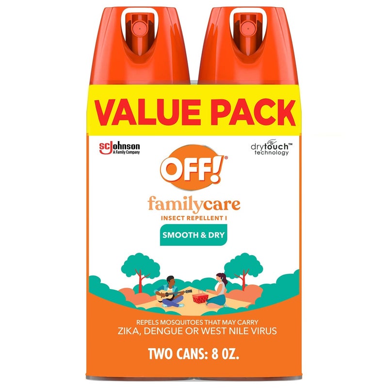 OFF! Family Care Insect & Mosquito Repellent, Bug Spray Containing 15% DEET, Protects Against Mosquitoes, 4 Oz, 2 Count - Image 1
