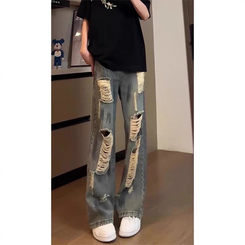 Unisex Classic Denim Jeans Loose Fit Daily Outdoor Wear - Image 3