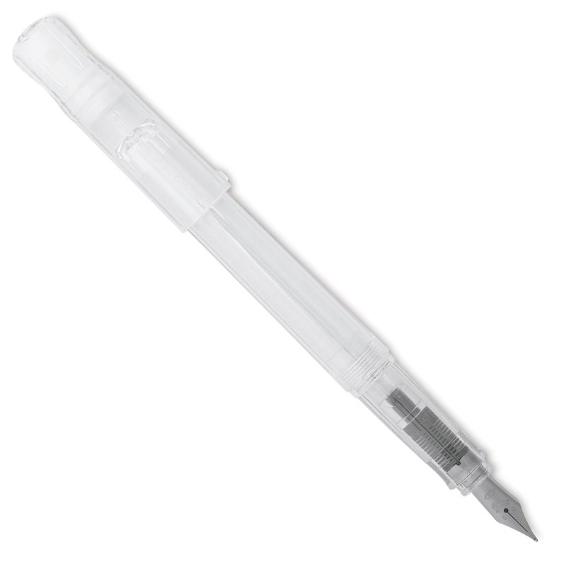PILOT Kakuno Fountain Pen, Clear Barrel, Medium Nib (10822)