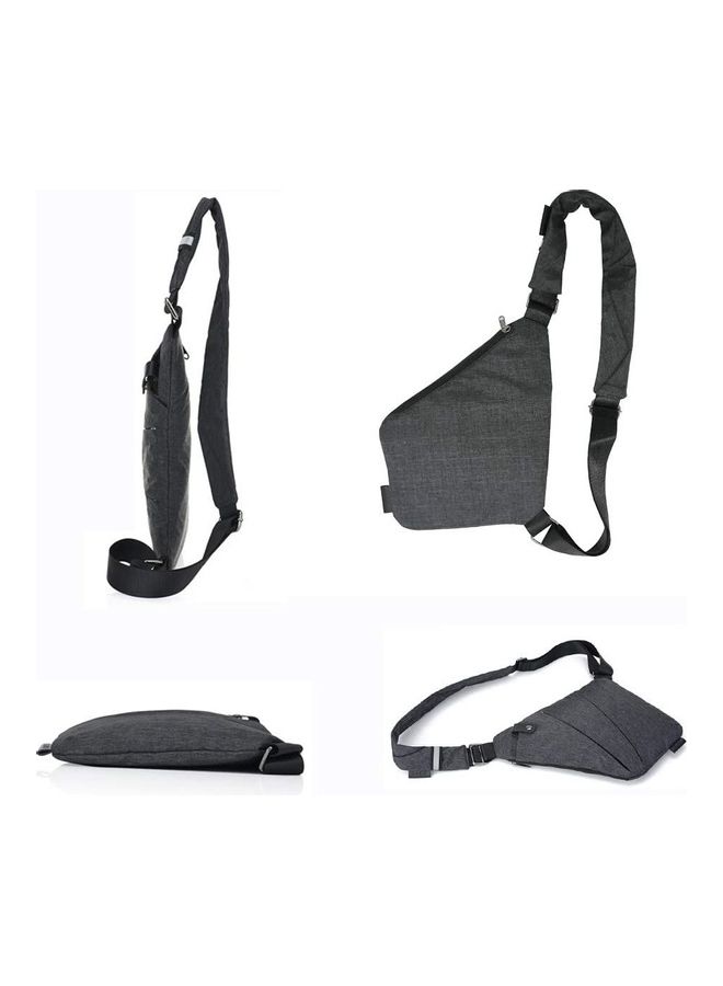Shoulder Crossbody Chest Bag Grey - Image 5