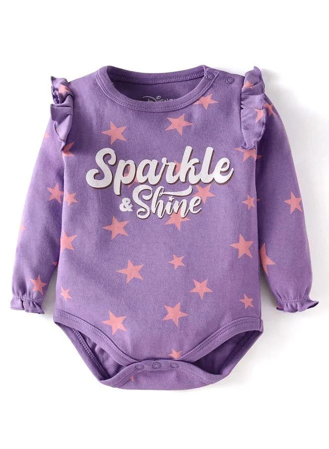 Babyhug Disney Babyhug Disney Onesies with Tinker Bell Graphics and Frill Detailing (Pack of 3) - Pink and Purple and Lime Green