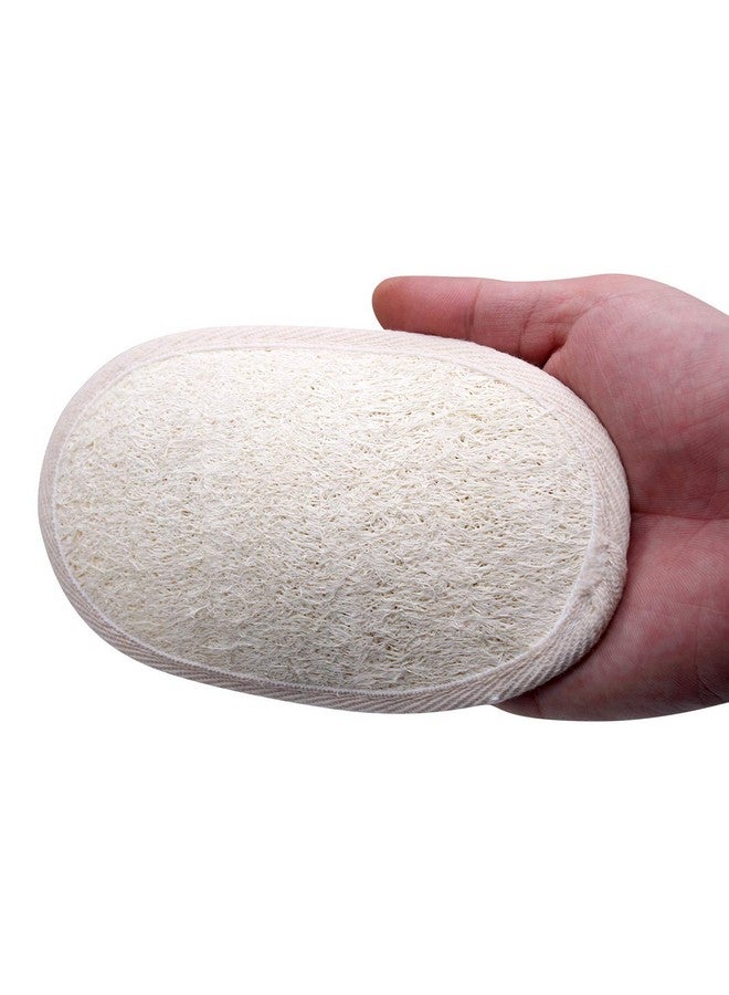 METLUCK [Pack Of 6] Loofah Sponge Pads Natural Organic Bath Luffa Sponges Pads Natural Bath Shower Loofah Body Scrubber Sponges For Exfoliating Your Skin With Adhesive Hook - Image 2