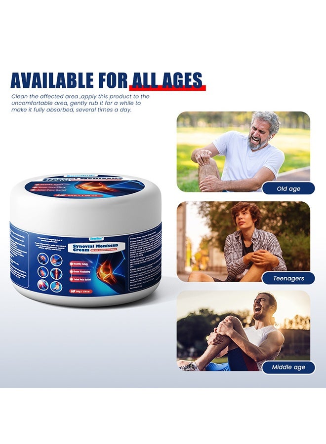 Sumifun Synovial Meniscus Cream, Pain Relief Ointment, Promote Mobility And Flexibility, Support Joint Health, Encourage Joint Strength And Density 50G - Image 3