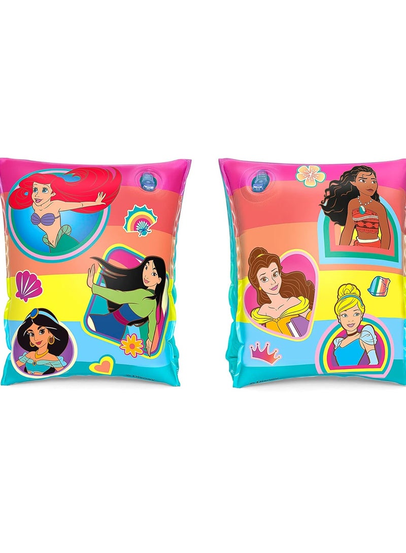 Bestway Disney Princess 23 cm x 15 cm Girls Inflatable Swimming Armbands For Pools - Image 1