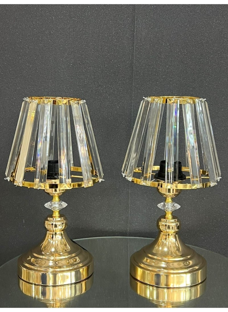 Golden Lorenzo Double Table Lamp Set Gold Yellow Living Room Hall Bedroom Office Luxury Lampshade Metal Modern - pzsku/Z42B60E861244EB57D31EZ/45/_/1731176237/adff27d5-cd22-4d98-8c86-b5ef59a9af30