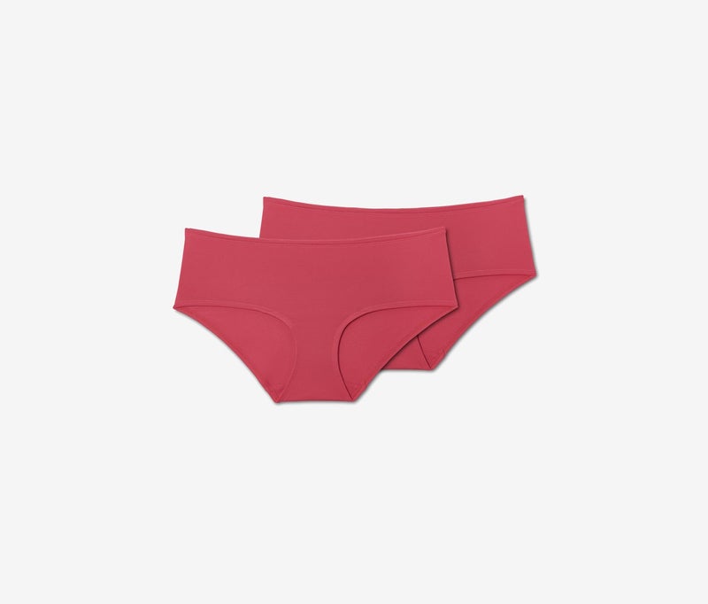Tchibo Women 2 Pcs Solid Panty, Pink - Image 2