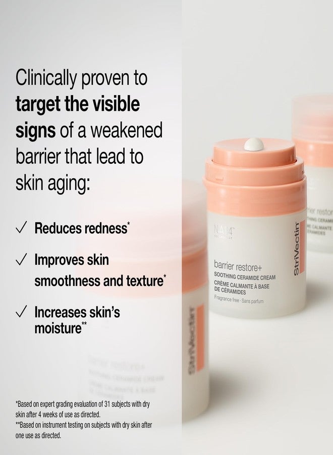 StriVectin Barrier Restore + Soothing Ceramide Cream with Ceramides + Niacinamide, Hydrating & Soothing, Fragrance‑Free, Turmeric, Face & Neck Moisturizer - Image 5