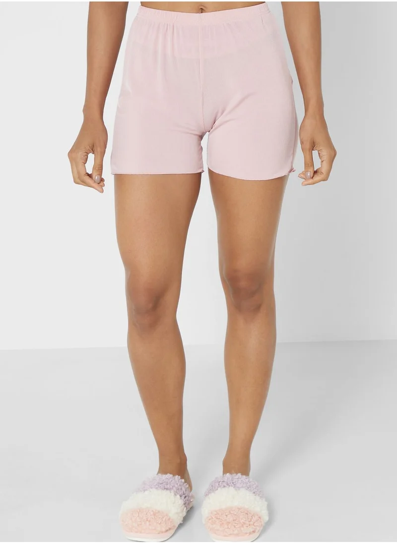 جينجر Lettuce Trim Pyjama Short Set
